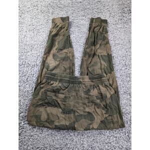 Hollister Pants Women Small Green Camo Lightweight Jogger Preppy Normcore Casual